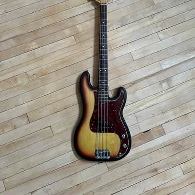 1972 Fender Precision Bass with Rosewood Fretboard Sunburst image 1