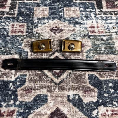 1960s Fender Amp Handle Vintage Blackface Bassman Twin Deluxe Reverb Etc. ! P357 image 1