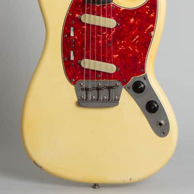 Fender  Duo-Sonic II Solid Body Electric Guitar (1965), ser. #L78307, original tan hard shell case. image 3
