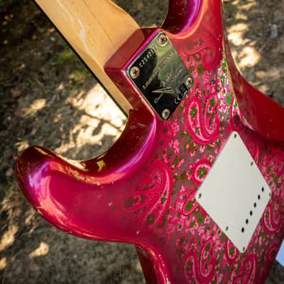 2018 Fender Custom Shop Limited Edition '68 Pink Paisley Relic Strat, Built By C.W. Fleming image 12