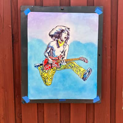 Eddie Van Halen "JUMP" 16X20 Inks On Paper image 3