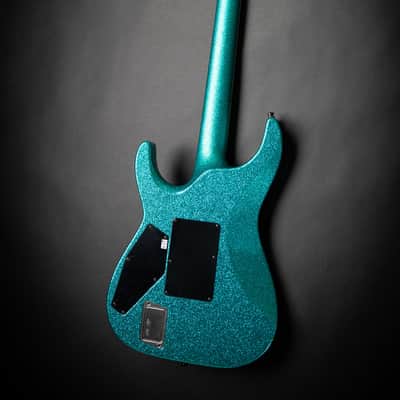 ESP Custom Shop M-II CTM FR-E Large Flakes Turquoise Sparkle (E6670252) image 10