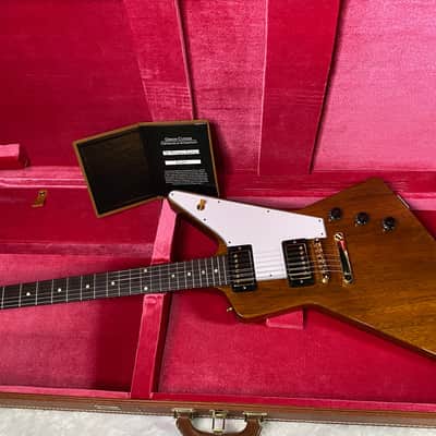 NEW! Gibson Custom 1958 Mahogany Explorer Reissue Electric Guitar - Antique Natural, VOS - Authorized Dealer - Only 7.9lbs - G07667 image 12