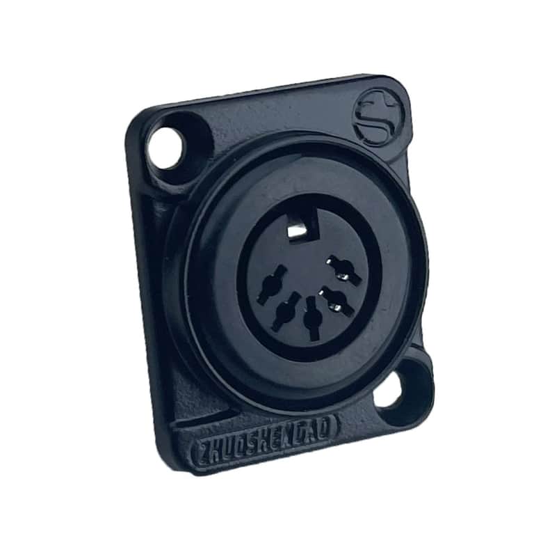 PROCRAFT D-PLATE 5-PIN MIDI / DIN panel mount connector #D-DIN-5 image 1