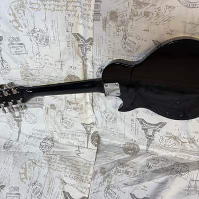 1990’s Stuntman Octave Les Paul Copy Ebony Finish NICE! image 8