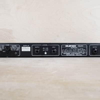 Drawmer DL241 Dual-Auto Compressor with TRS Connectors 1991 Black w/ Power Cable image 4