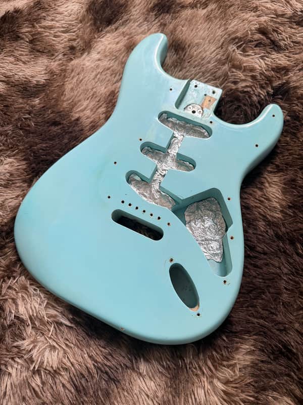 1978 Fender Stratocaster 3-Bolt Body - Sonic Blue Refin image 1