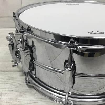 Ludwig Supraphonic 6.5 X 14 Chrome Over Brass Snare Drum image 6