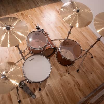 Yamaha Birch Custom Absolute 3 Piece Drum Kit, Vintage Natural (Pre Loved) image 6