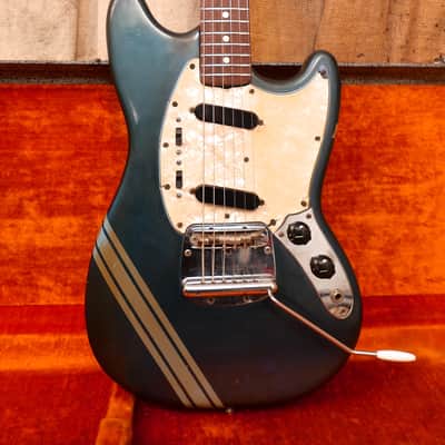 Fender Competition Mustang 1972 - Burgundy Blue image 2