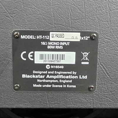 Blackstar HT-112 Guitar Cabinet - Black image 6