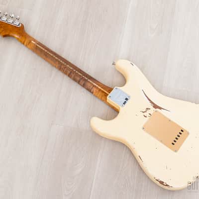 2020 Fender Custom Shop NAMM ‘17 Limited Edition 1956 Stratocaster Roasted Relic White w/ Case, CoA image 11