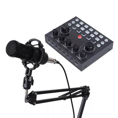 Professional Home Studio Recording Kit – Microphone Set with Audio Mixer for Music image 2