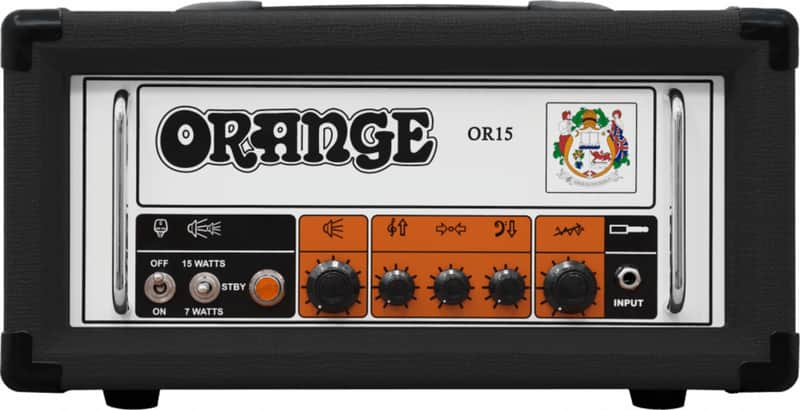 Orange OR15 Electric Guitar Tube Head, 15W, Black