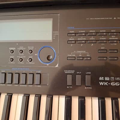 Casio WK-6600 76-Key Portable Workstation Keyboard 2010s - Black image 3