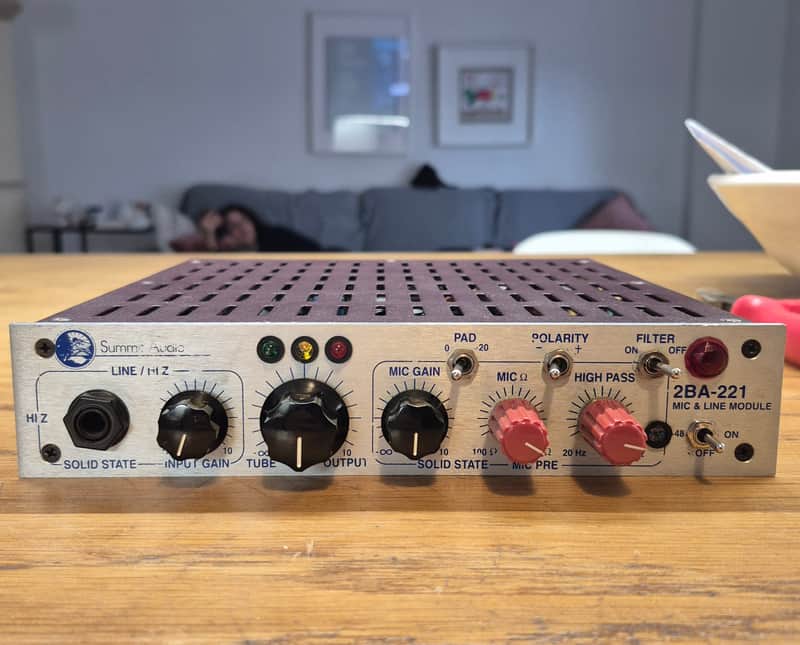 Summit Audio 2BA-221 Mic and Line Module 2010s - Silver image 1