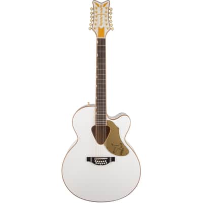 Gretsch G5022CWFE-12 Rancher Falcon Jumbo 12-String Acoustic-Electric Guitar - White image 1