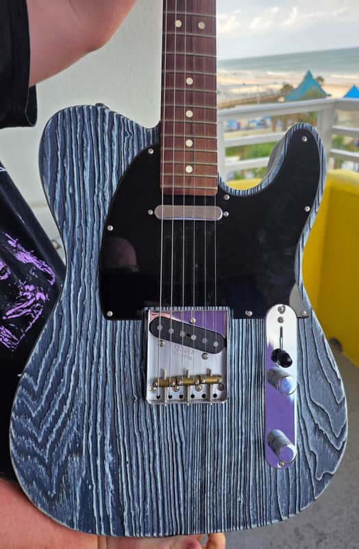 Fender American Performer Sandblasted Telecaster 2019 - 2021 - Daphne Blue image 1