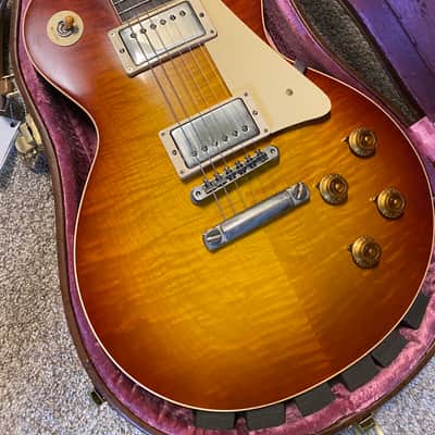2020 Gibson Custom Shop '58 Les Paul Standard Reissue - Washed Cherry Sunburst VOS - R8 image 4