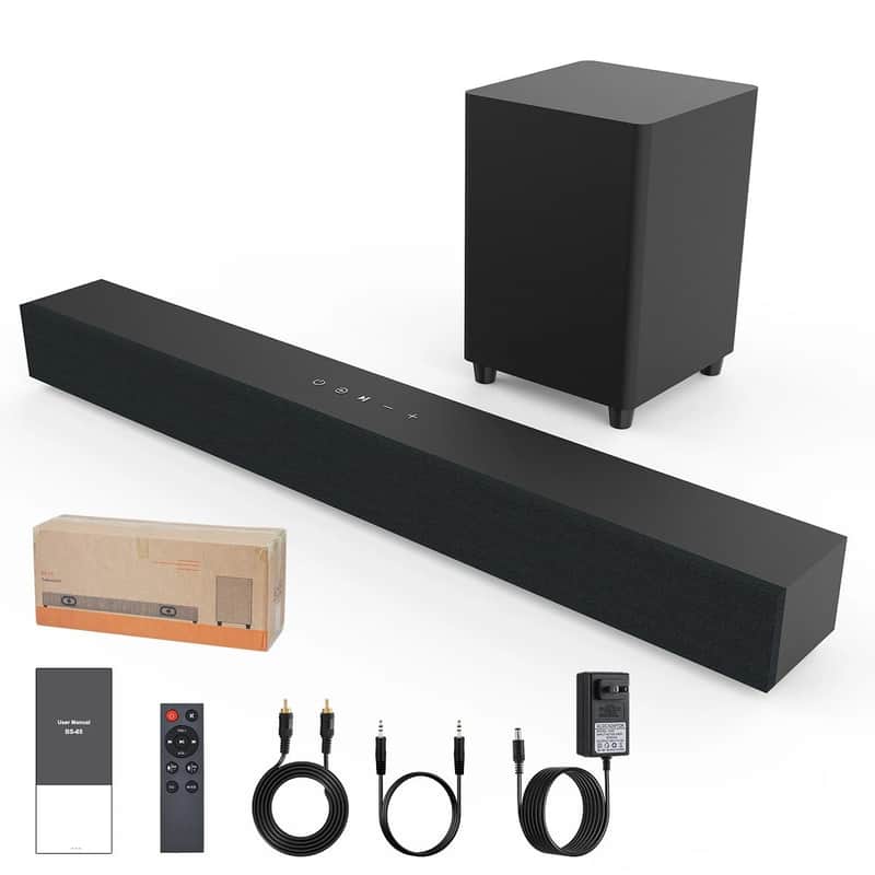 60W Bluetooth Studio Soundbar + Subwoofer System – Music Production & Multimedia Monitoring image 1
