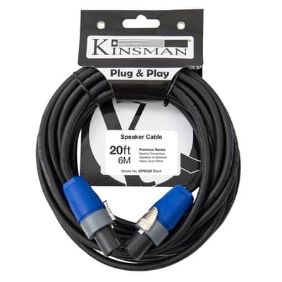 Kinsman Premium Speaker Cable ~ Neutrik speakOn Connectors ~ 20ft/6m image 3