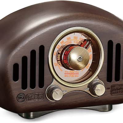Vintage Radio-cherry wooden image 8