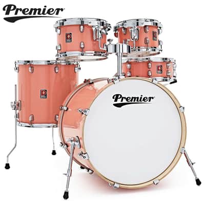 Premier Artist Series 22" 5PC Birch Drum Shell Pack Sunburst Coral PAB22-5SP1PNX image 1
