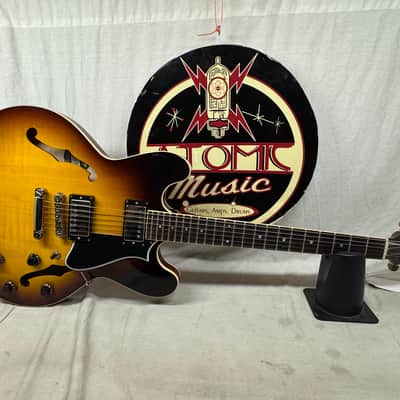 Heritage H-535 h535 Semi-Hollowbody Guitar with Case 2021 - Original Sunburst image 2