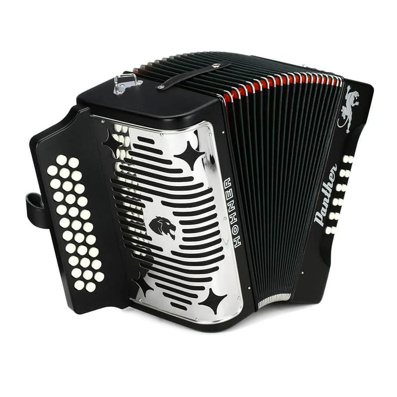 Hohner Accordions Panther 3-Row Diatonic Accordion (Black)