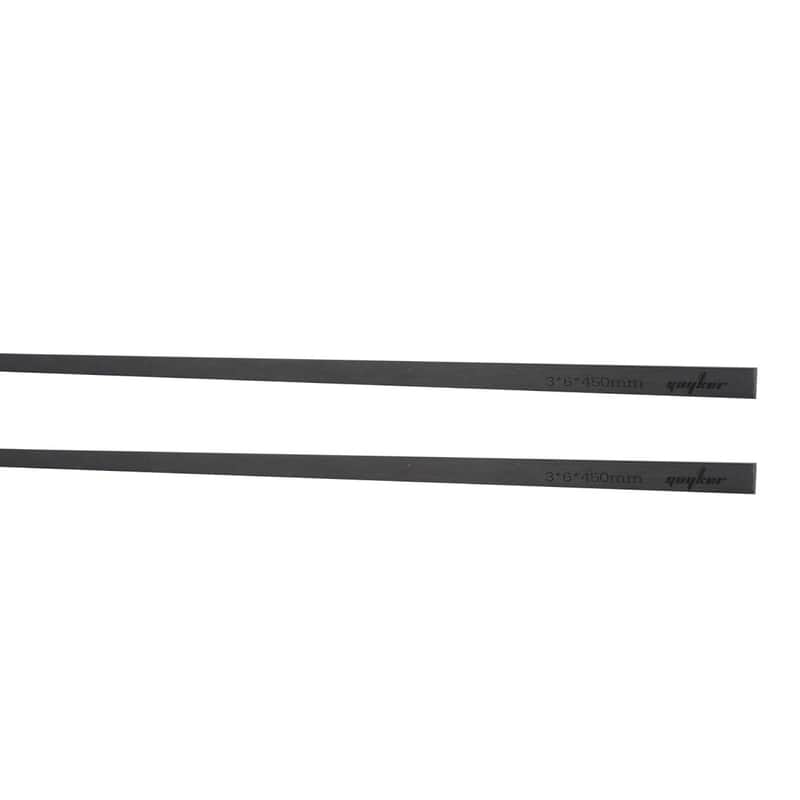 2Pcs Carbon Fiber Neck Rod 3 X 6 X 450Mm - Electric Guitar Neck Stiffener Truss Rod Adjustment Level For Strings Instruments image 1