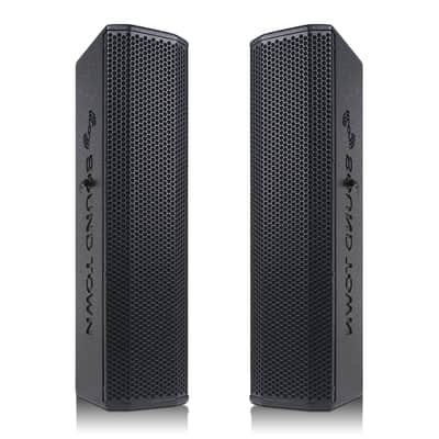CARPO-V5B15 | Powered PA System with 15" 1600W Subwoofer and CARPO-V5B Column Array Loudspeakers, Two Adjustable Tripod Stands, Birch Plywood, Black image 8