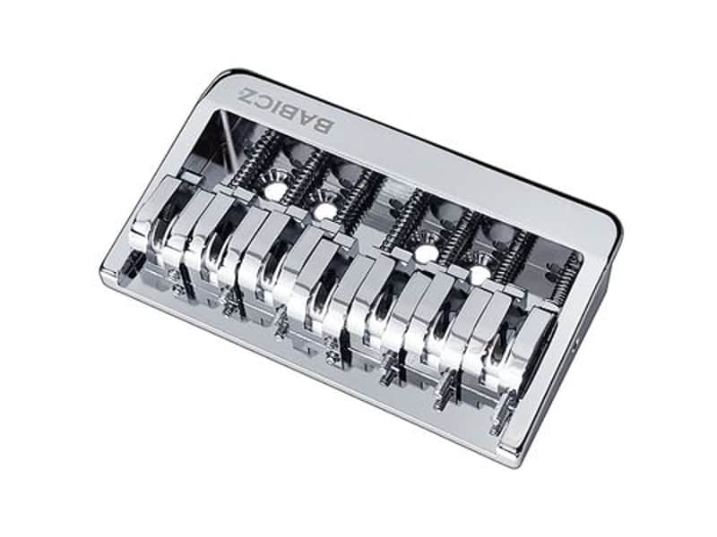 Babicz Full Contact Hardware 7 String Hard Tail Guitar Bridge Original Series Chrome image 1