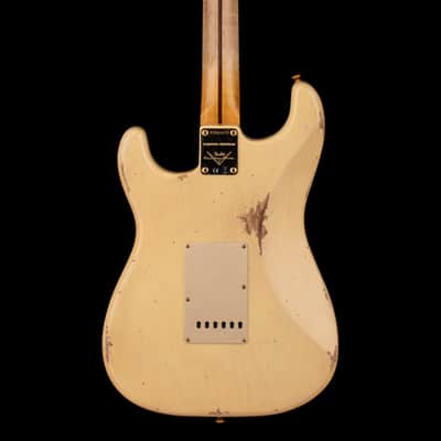 Fender Custom Shop LTD '55 Bone Tone Strat Relic - Aged Honey Blonde with Gold Hardware #81679 image 4