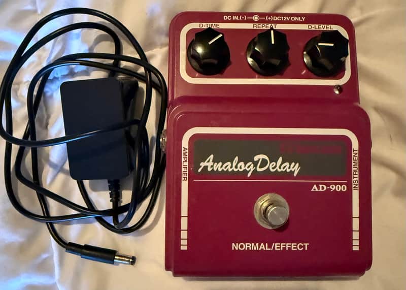 Maxon AD-900 delay rare! With 12v adapter! Early 2 chip mn 3005 best sounding vintage analog delay image 1