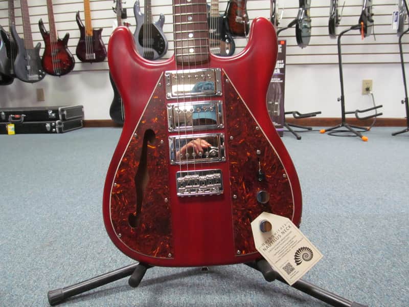 Nash Guitars - The Wayfarer - WF-3/HT/Naut - Clear Red w/ Nash Hard-shell case image 1