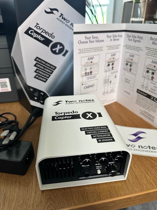 Two Notes Torpedo Captor X 8ohm Stereo Reactive Load Box / Attenuator 2020 - White image 1