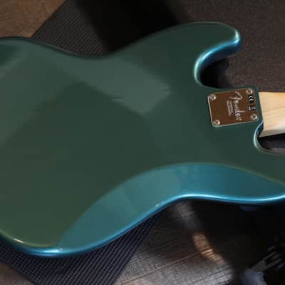 Unplayed! 2017 Fender Adam Clayton Jazz Bass Electric Bass Sherwood Metallic Green + OHSC image 13