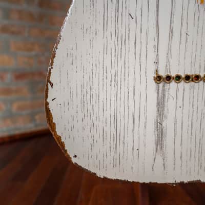 Paoletti Nancy Loft SH “Relic White Over Sunburst” Handcrafted Italian Reclaimed Chestnut Roasted Maple image 18