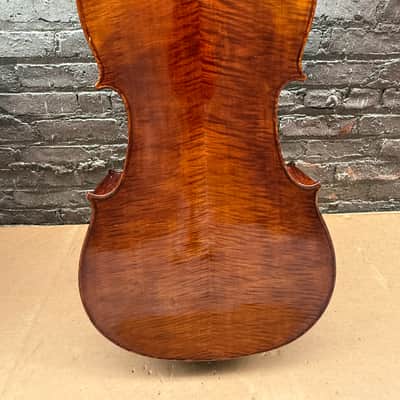 Artisan Strings Bravura Model 300 4/4 Cello 2006 Natural Finish w/ Original Gig Bag - Poor Condition, Cracked Wood image 11