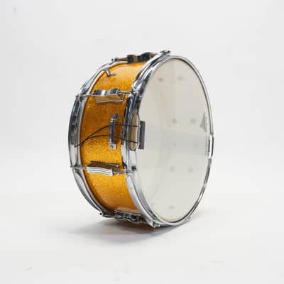 Ludwig 14” x 5.5” Jazz Festival in Gold Sparkle 1966 1966 image 9