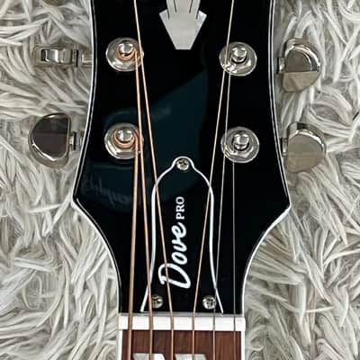 2024 Epiphone Limited Edition Dove PRO Acoustic Electric Mint w/ SKB Case image 5