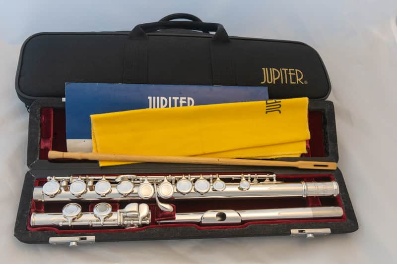 Jupiter JFL-511 Standard Silver-plated Flute *Cleaned & Serviced *Ready to play image 1