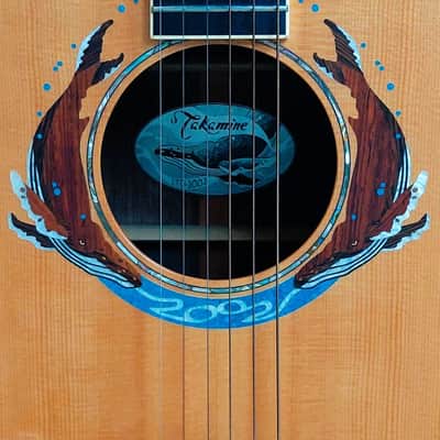 Lefty Left Handed Takamine LTD Whales Limited Edition 2002 Natural - Ultra Rare Save the Whales image 2
