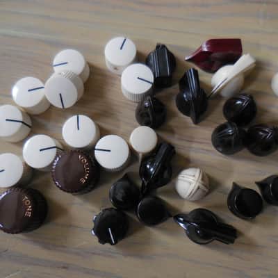 Vintage and Repro Knob Lot 30 pcs Fender National Harmony Etc. image 4
