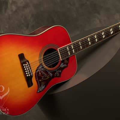 2006 Epiphone Hummingbird-12 string flattop acoustic Cherry Sunburst NEAR MINT!!! image 14