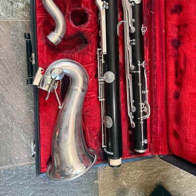 Noblet Paris wood Bass Clarinet with case. Made in France image 5