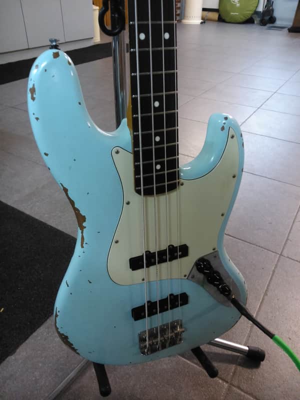 Rittenhouse Guitars '60 Custom shop jazz bass 2010 Light Blue image 1