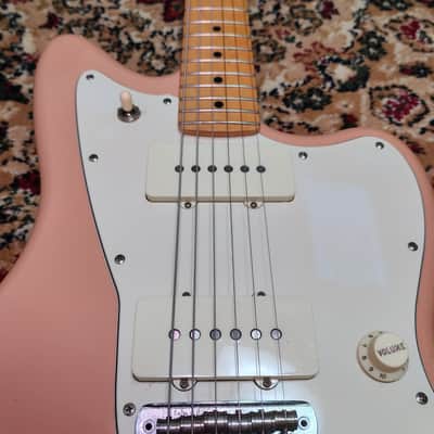 2021 Fender Japan Hybrid II Jazzmaster Flamingo Pink, 75th Anniversary Logo, MIJ JD21 image 12