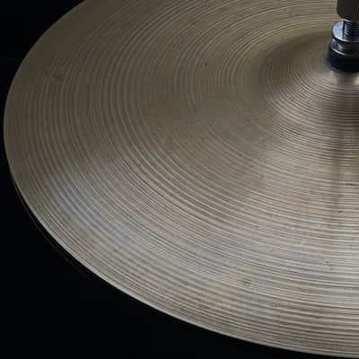 Zildjian 15" A. 70's/60's Stamp Hihat Cymbal Pair - 837/1334g image 6