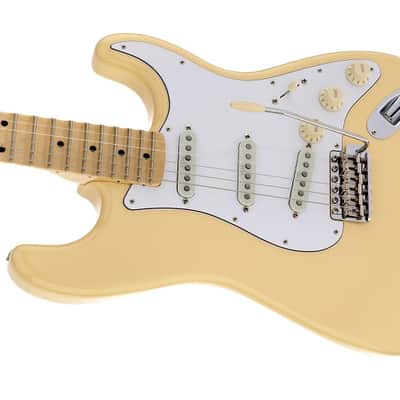 Fender Yngwie Malmsteen Stratocaster Electric Guitar Scalloped Maple FB, Vintage White image 4